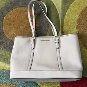 Michael Kors Jet Set Travel Large Saffiano Leather Tote Bag Blush Light Pink